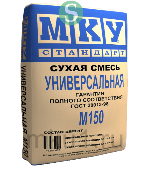 Сухая смесь штукатурная МКУ М-150 (40 кг) купить недорого в Москве на 41км МКАД