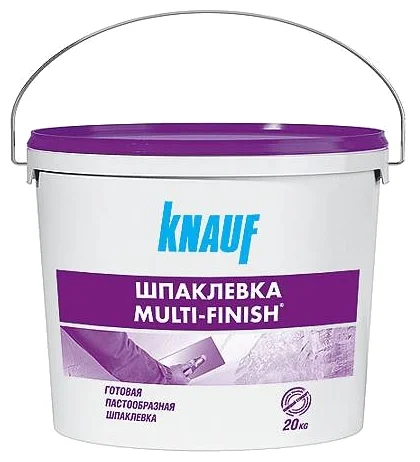 Шпаклевка полимерная МУЛЬТИ-ФИНИШ паста 20 кг KNAUF купить недорого в Москве на 41км МКАД
