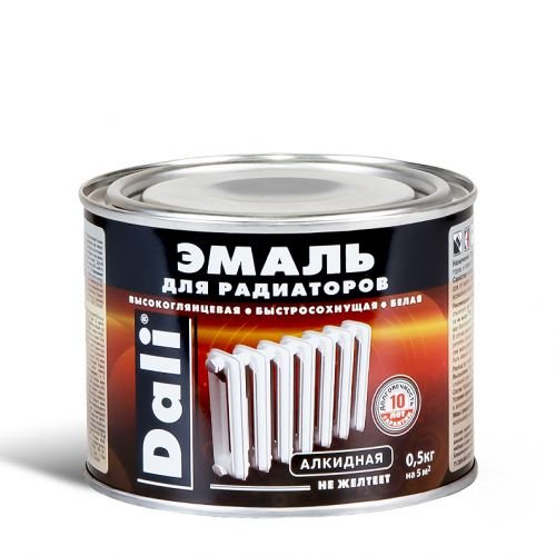 Эмаль для покраски батарей,радиаторов 0,5 л. купить недорого в Москве на 41км МКАД