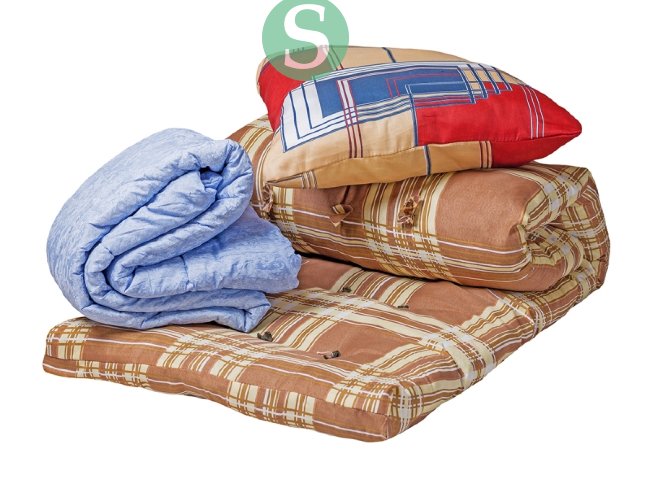 Спальный комплект для рабочих (матрас, подушка и одеяло) Эконом (70см) купить недорого в Москве на 41км МКАД