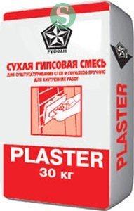 Гипсовая штукатурка Русеан Пластер 30 кг купить недорого в Москве на 41км МКАД